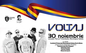 PROGRAMUL evenimentelor dedicate Zilei Naționale, la Sebeș: concert VOLTAJ, Sebastian Stan și show de lasere